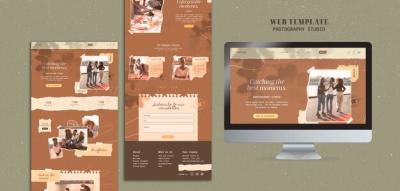 Paper Texture Web Design Template – Free Download