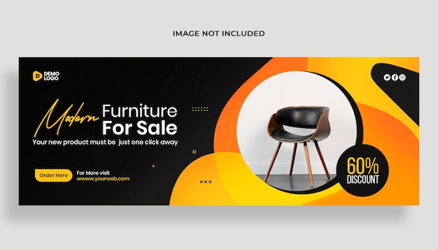 Premium PSD Furniture Facebook Cover and Web Banner Template – Free Download