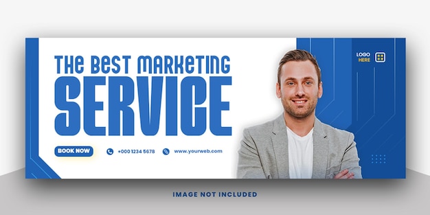 The Best Marketing Service Facebook Cover Template – Free Download