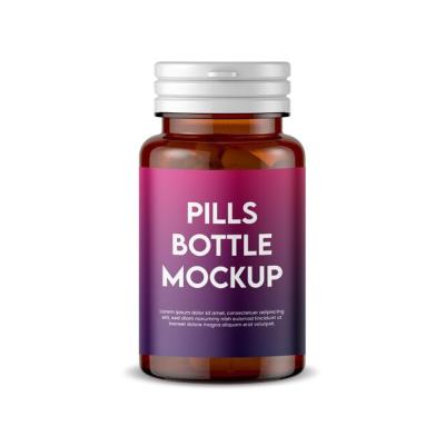 Pills Bottle High Quality Mockup Design – Free Download