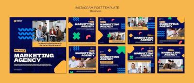 Professional Business Instagram Posts Collection – Free Download