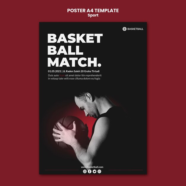 Sport Concept Poster Template – Free Download