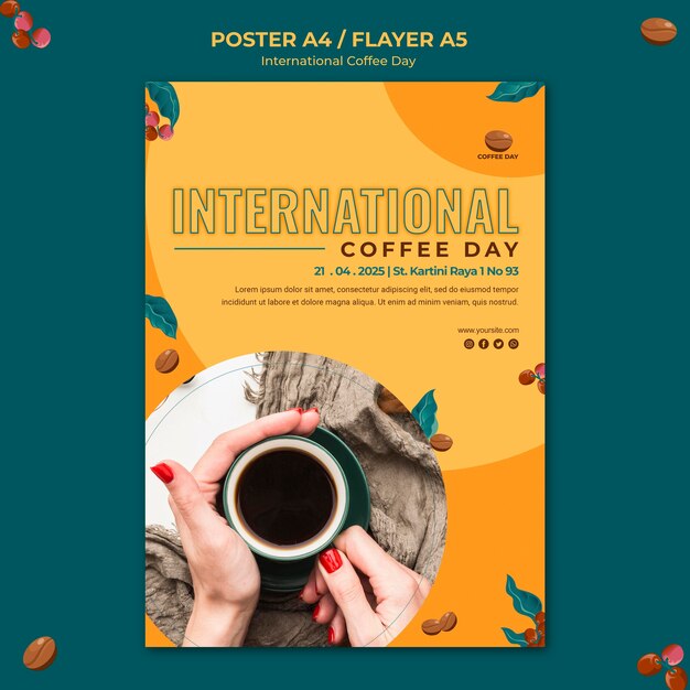 International Coffee Day Flyer Theme – Free to Download