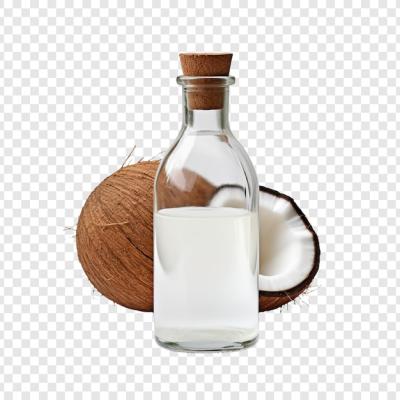 Coconut Oil Bottle Isolated on Transparent Background – Free Download