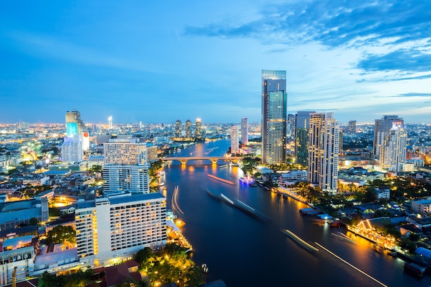 Bangkok Skyline at Dusk – Free Stock Photo for Download