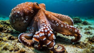 Underwater Creatures: Ocean Octopus Captured with Canon 5D – Free Download