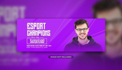 Esport Gaming Social Media and Facebook Cover Template – Free Download