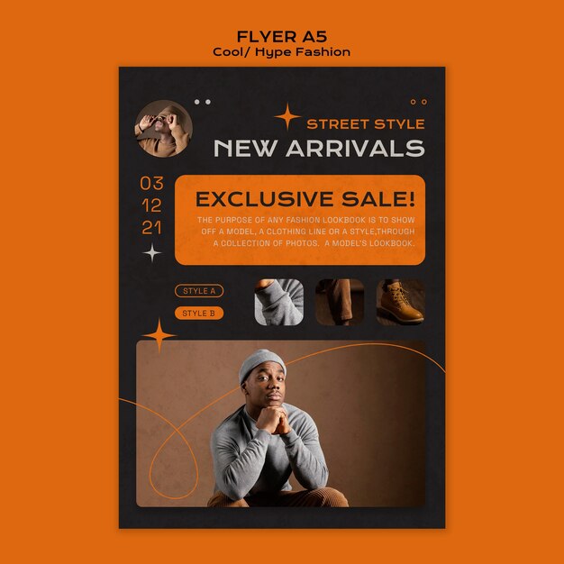 Trendy Fashion Flyer Template – Free Download