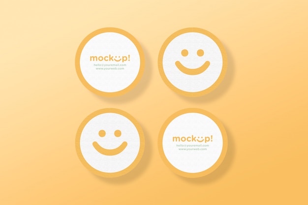 Circle Mockup Business Card – Free to Download