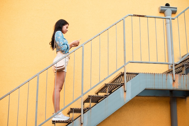 Girl Standing on Stairs – Free Stock Photo, Download for Free