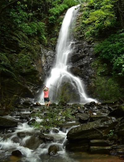 Yoga Practice by a Serene Waterfall in the Forest – Free Stock Photo, Download Free