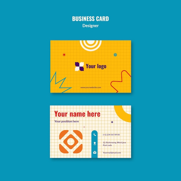 Professional Designer Business Card Template – Free Download