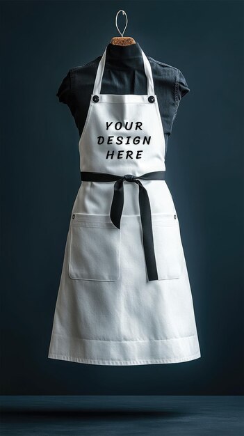 White Apron Mockup – Free Download