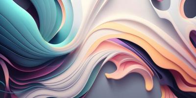 Expansive Pastel-Colored Abstract Design for Wallpaper – Free Download