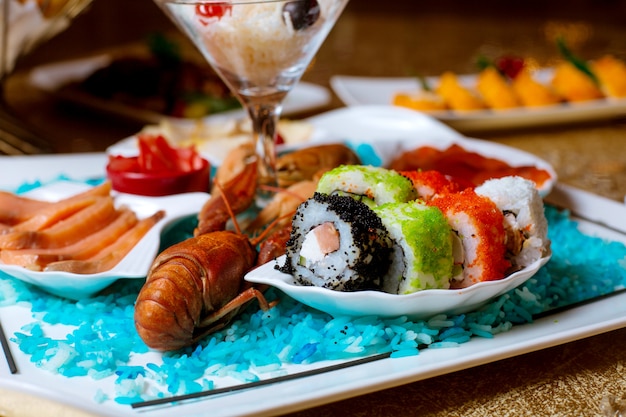 Delicious Sushi Set on the Table – Free Download