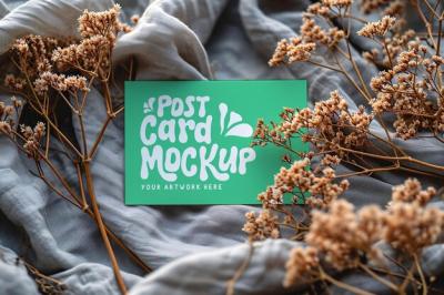 Postcard, Greeting Card, and Wedding Invitation Mockups – Free Download