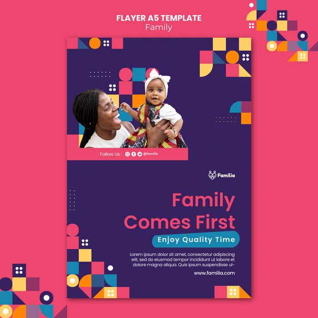 Family Inspired Flyer Template – Free Download