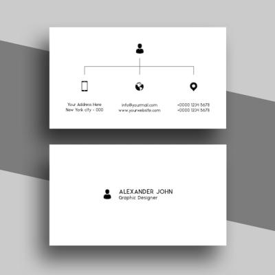 Simple Clean Business Card Design PSD Template – Free Download