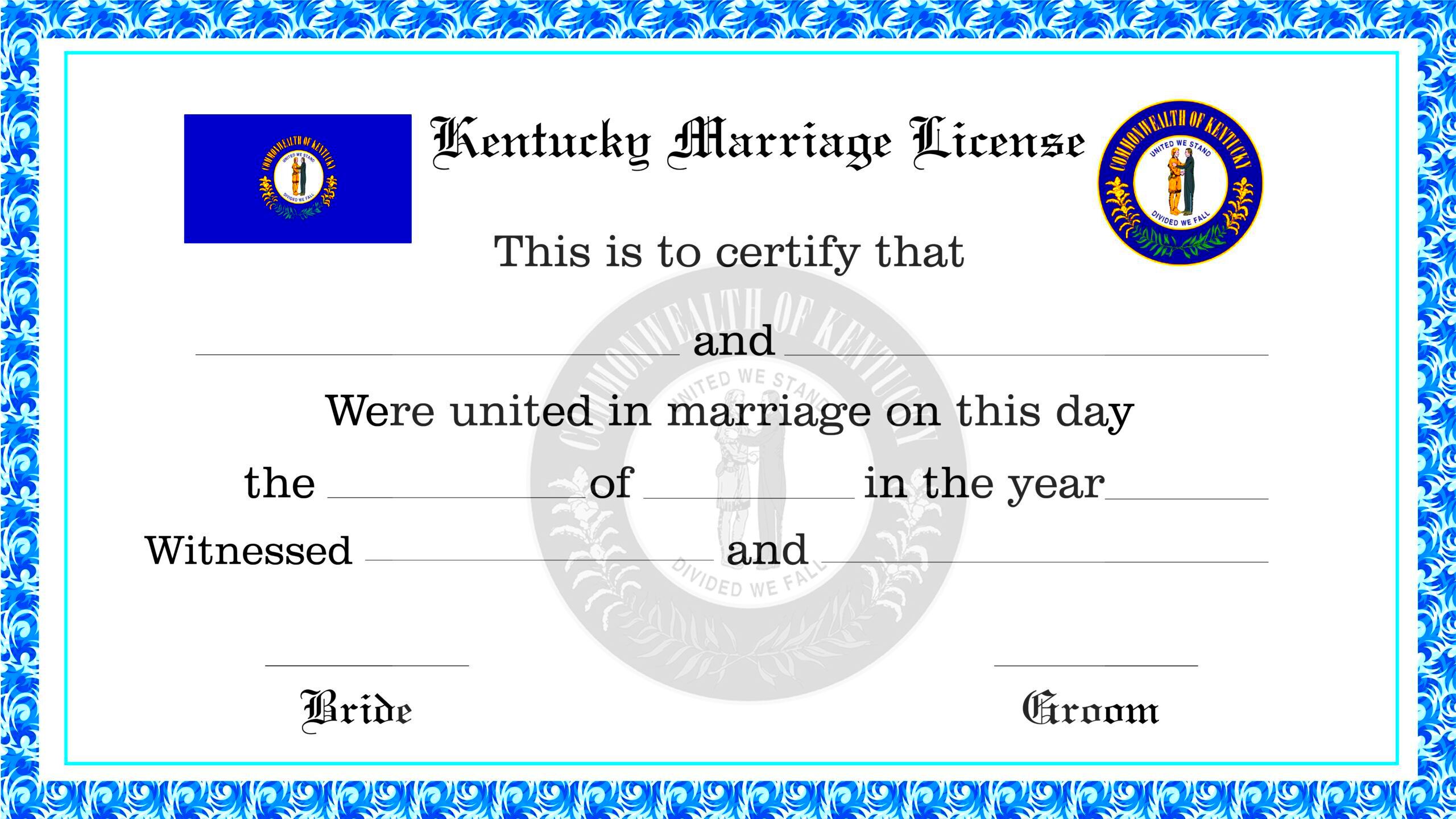 Kentucky Marriage License License Lookup