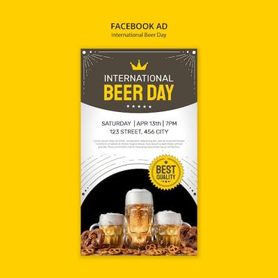 Beer Day Celebration Facebook Template – Free to Download