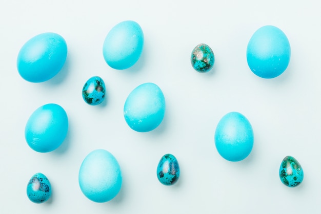 Blue Collection of Easter Eggs – Download Free Stock Photo