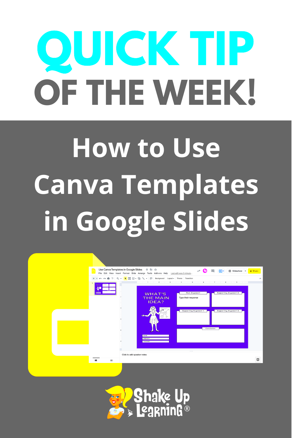 How to Use Canva Templates in Google Slides Shake Up Learning