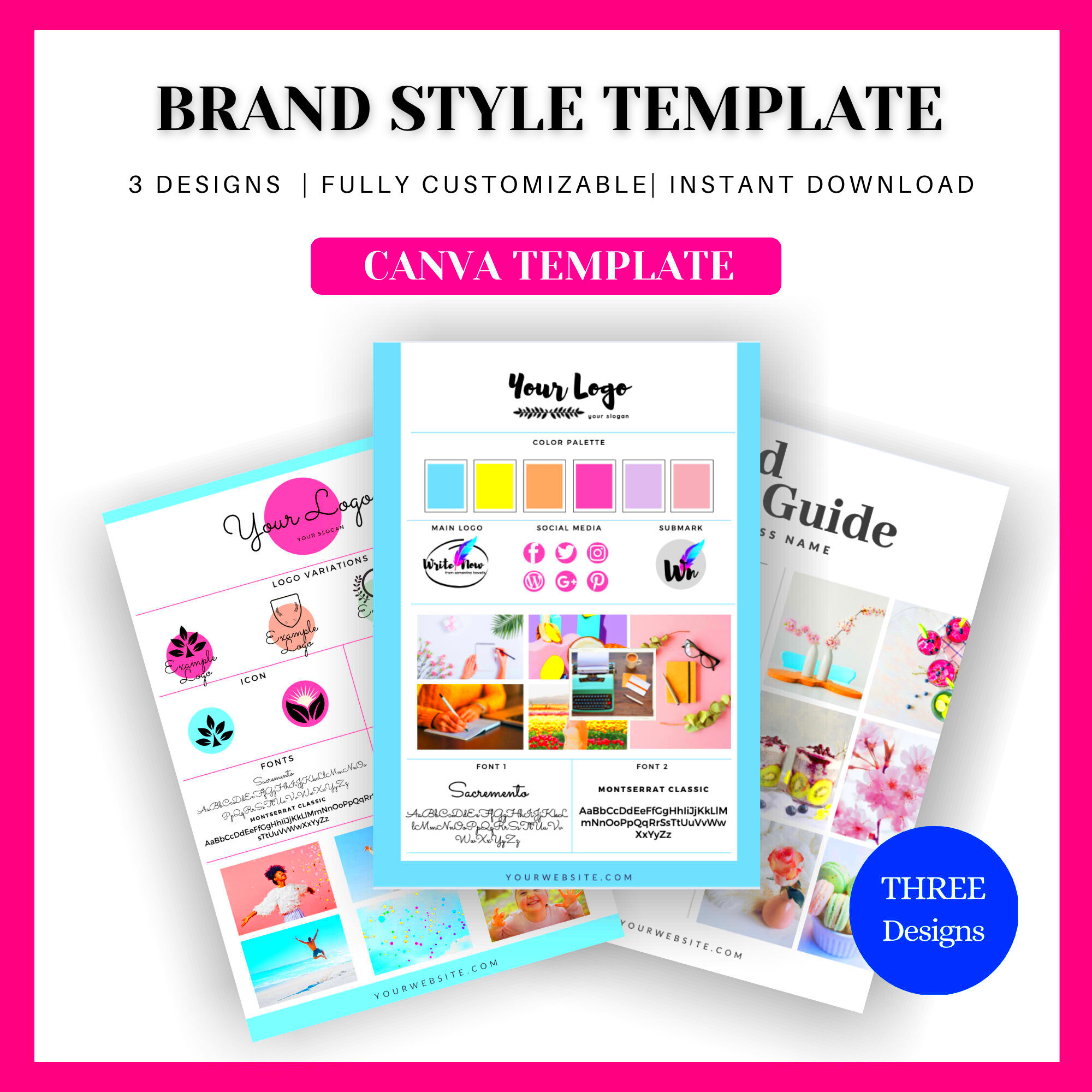 Brand Style Canva Template Branding Your Business Brand Etsy