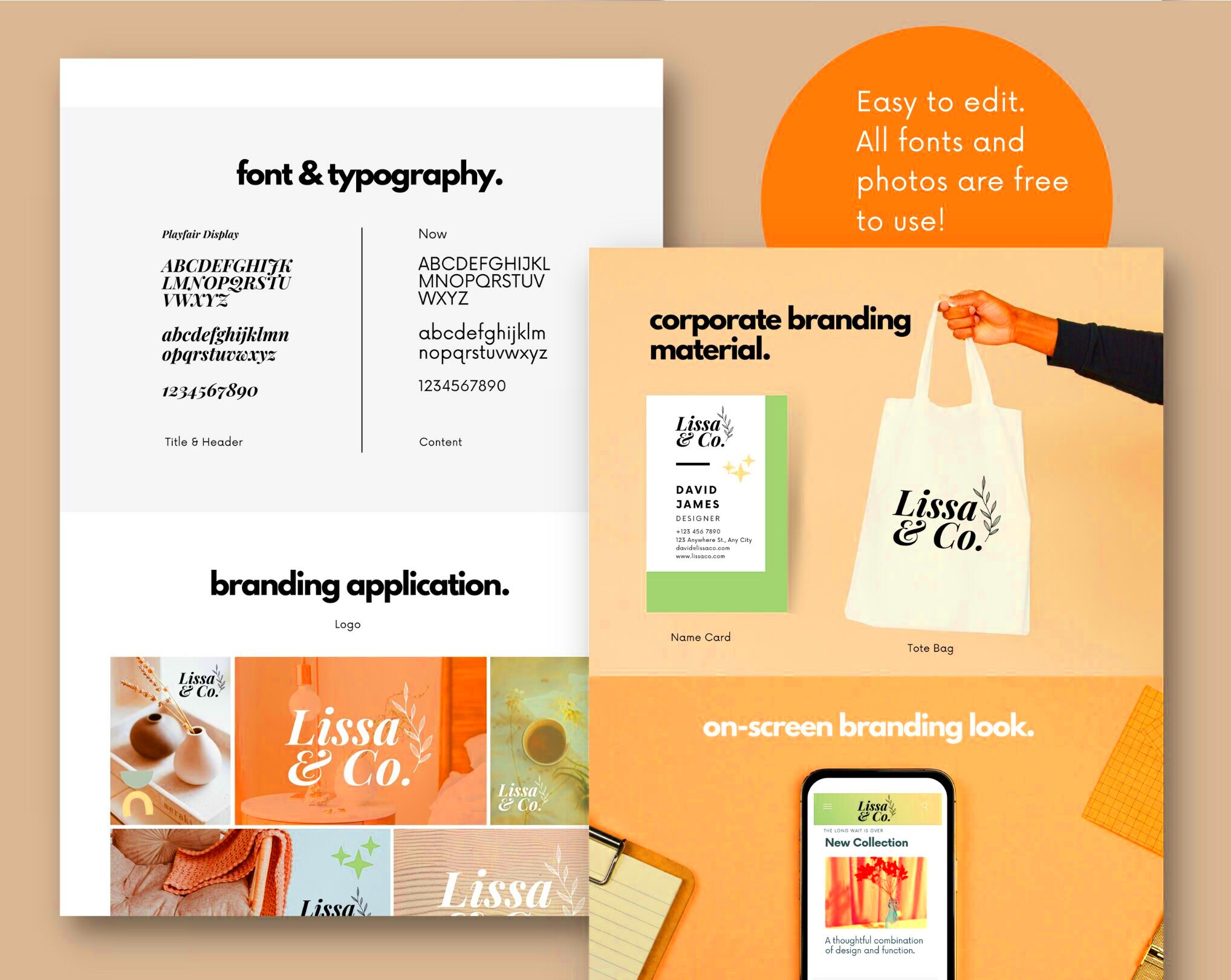 Canva Branding Kit Template Brand Kit for Brand Direction Brand Board 