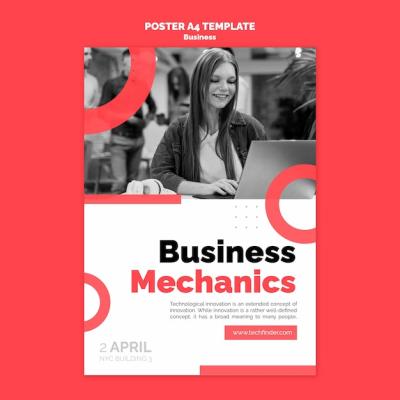 Business Mechanics Poster Template – Free to Download