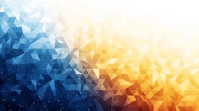 Yellow and Blue Geometric Abstract Background – Free Download