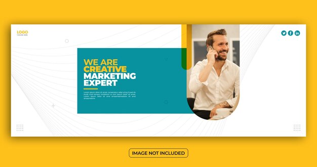 Creative Marketing Agency Facebook Cover Banner Template – Free Download