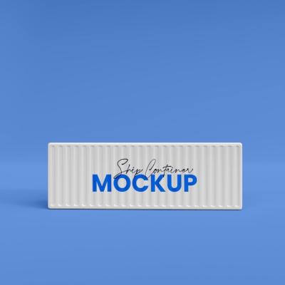 3D Ship Container Mockup – Free Download