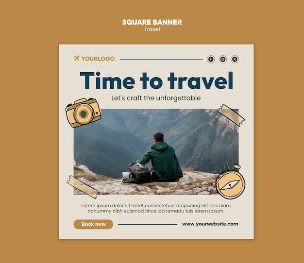 Travel Template Design – Download Free Stock Photo