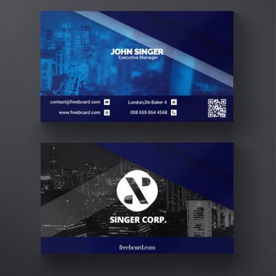 Corporate Business Card Template – Download Free Stock Photo