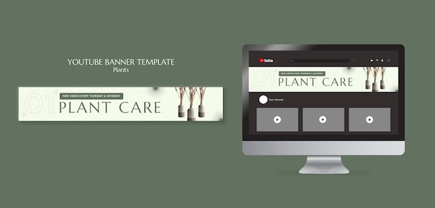 Flat Design Plants Template – Free Stock Photo for Download