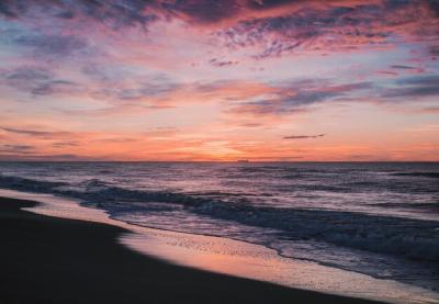 Scenic View of Sea Against Cloudy Sky During Sunset – Free Stock Photo for Download