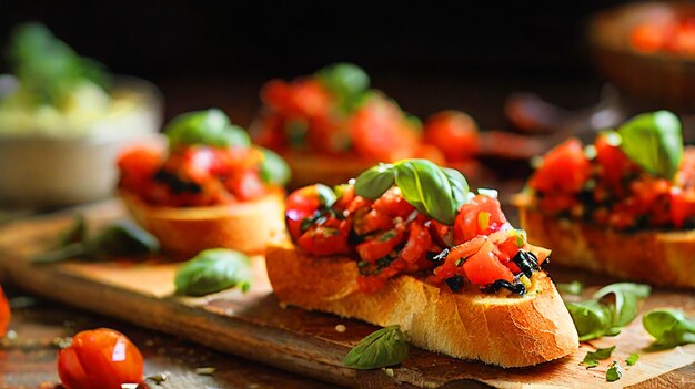 Delicious Homemade Italian Bruschetta Appetizer – Free to Download