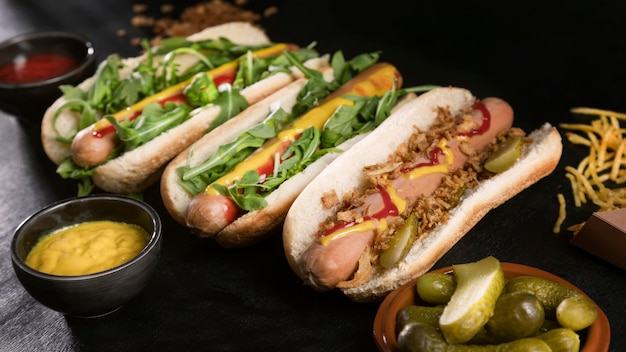 Tasty Fast-Food Hot Dog – Free Download for Stock Photos