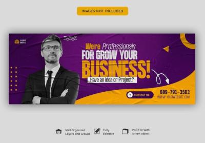 Corporate Facebook Cover Template for Digital Marketing Agency – Free Download