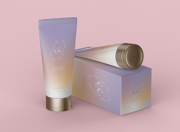 Cosmetic Product Mockup – Download Free Stock Photo