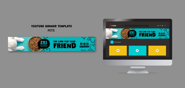 Flat Design Pet Template – Free to Download