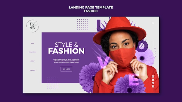 Fashion Landing Page PSD Template – Free Download