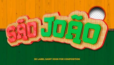 Festa Junina 3D Logo SÃ£o JoÃ£o in Brazil – Free Download