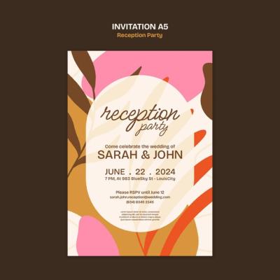 Reception Party Template Design – Free Download for Stunning Event Layouts