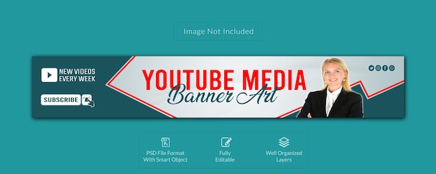 Professional YouTube Banner Cover and Channel Art Design PSD Template – Free Download