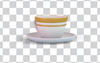 Front View of Turkish Coffee Cup – Free Download