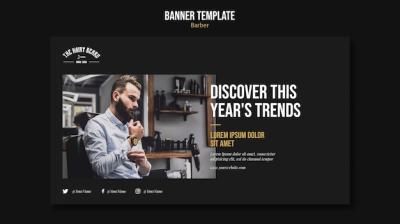 Barber Shop Banner Template – Free Download