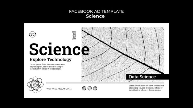 Hand Drawn Science Concept Facebook Template – Free Download