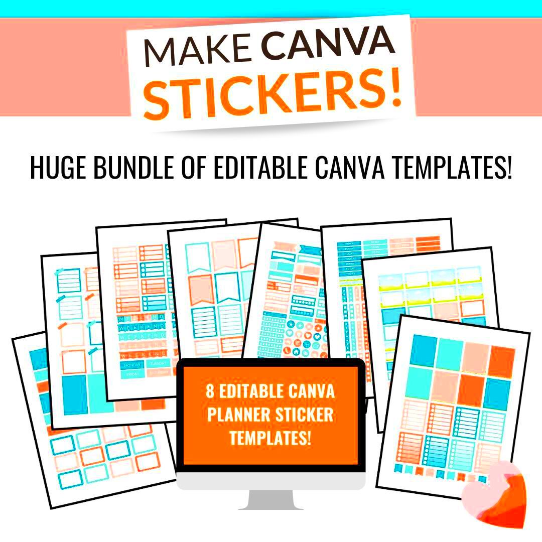 Editable Canva Planner Sticker Templates