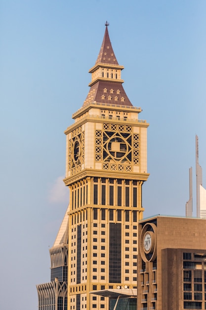 Tall and Colorful Skyscrapers Against a Beautiful Blue Sky – Free to Download